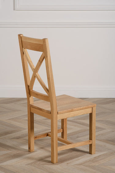 Berkeley Solid Oak Dining Chair | Cross Back