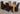 Dakota Extra Large Oak Dining Table with 6 Lola Brown Leather Chairs