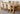Dakota Extra Large Oak Dining Table with 6 Washington Beige Fabric Chairs