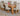 Dakota Extra Large Oak Dining Table with 6 Washington Grey Fabric Chairs