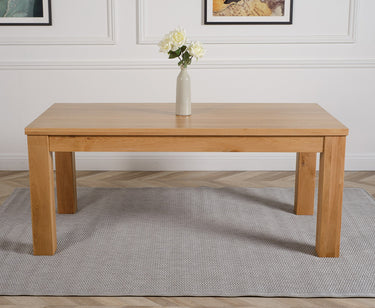 Dakota 182cm Chunky Large Solid Oak Dining Table