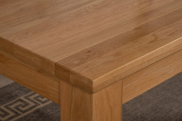 Dakota 152cm Chunky Medium Solid Oak Dining Table