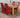 Dakota Medium Oak Dining Table with 4 Lola Burgundy Leather Chairs