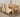 Dakota Medium Oak Dining Table with 4 Montana Ivory Leather Chairs