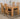 Dakota Medium Oak Dining Table with 4 Princeton Oak Chairs