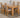Dakota Medium Oak Dining Table with 4 Stanford Oak Chairs