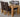 Dakota Medium Oak Dining Table with 4 Washington Brown Leather Chairs