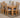 Dakota Medium Oak Dining Table with 6 Stanford Oak Chairs