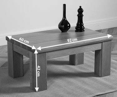 Dakota Chunky Oak Small Coffee Table