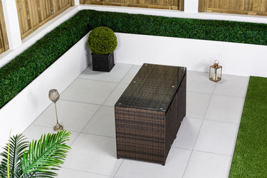 Giardino Rattan Cube Bistro Set - Brown