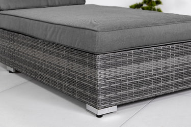 Giardino Rattan Sun Lounger - Grey