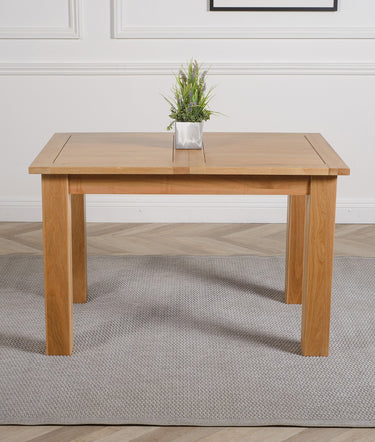 Hampton 120 - 160cm Solid Oak Extending Dining Table