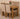 Hampton Small Oak Extending Dining Table with 4 Washington Beige Fabric Chairs