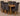 Hampton Small Oak Extending Dining Table with 6 Washington Black Fabric Chairs