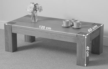 Kuba Chunky Large Oak Coffee Table