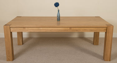Kuba 220cm Chunky Extra Large Oak Dining Table