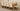 Kuba Extra Large Oak Dining Table with 10 Washington Ivory Leather Chairs