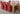 Kuba Extra Large Oak Dining Table with 6 Lola Burgundy Leather Chairs