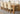 Kuba Extra Large Oak Dining Table with 6 Washington Ivory Leather Chairs