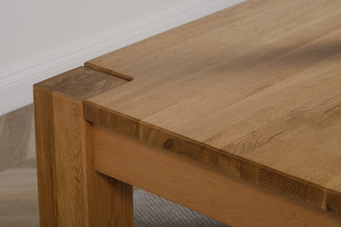Kuba 180cm Chunky Large Oak Dining Table
