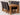 Kuba Large Oak Dining Table with 6 Washington Brown Leather Chairs