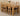 Kuba Large Oak Dining Table with 6 Yale Oak Chairs