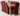Kuba Large Oak Dining Table with 8 Lola Burgundy Leather Chairs