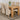 Kuba Medium Oak Dining Table with 4 Lola Beige Fabric Chairs