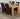 Kuba Medium Oak Dining Table with 4 Montana Brown Leather Chairs