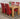 Kuba Medium Oak Dining Table with 4 Montana Burgundy Leather Chairs