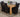 Kuba Medium Oak Dining Table with 6 Lola Black Leather Chairs