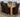 Kuba Medium Oak Dining Table with 6 Lola Brown Leather Chairs
