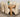Kuba Medium Oak Dining Table with 6 Lola Ivory Leather Chairs