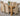 Kuba Medium Oak Dining Table with 6 Montana Beige Fabric Chairs
