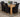 Kuba Medium Oak Dining Table with 6 Montana Black Leather Chairs