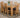 Kuba Medium Oak Dining Table with 6 Princeton Oak Chairs