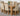 Kuba Medium Oak Dining Table with 6 Washington Beige Fabric Chairs