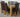 Kuba Medium Oak Dining Table with 6 Washington Brown Leather Chairs