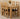 Kuba Small Oak Dining Table with 4 Yale Oak Chairs