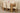 Kuba Small Oak Dining Table with 6 Washington Ivory Leather Chairs