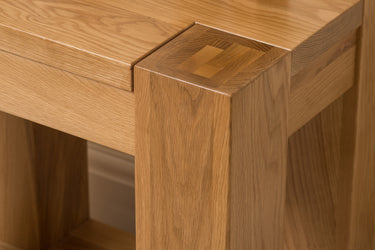 Kuba Solid Oak Lamp Table