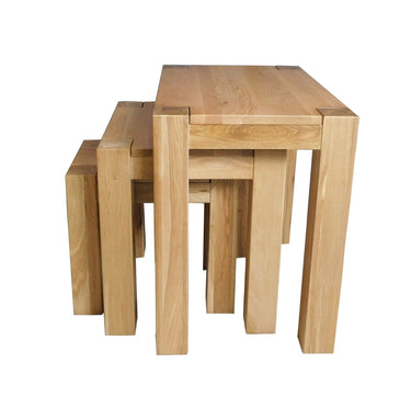 Kuba Solid Oak Nest of Tables