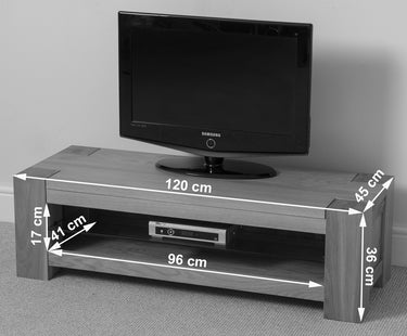Kuba Solid Oak Small Widescreen TV Unit