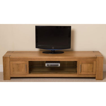 Kuba Solid Oak Widescreen TV Unit