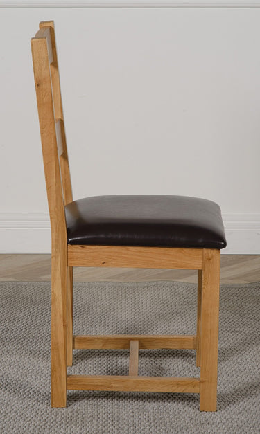 Lincoln Solid Oak Dining Chair | Ladder Back