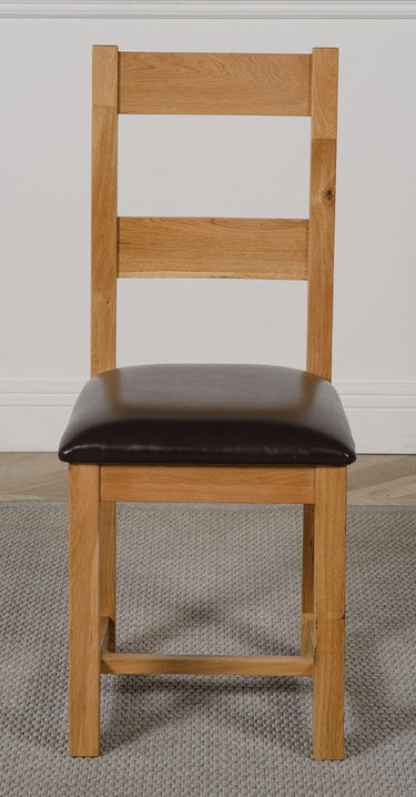 Lincoln Solid Oak Dining Chair | Ladder Back