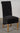 Montana Black Fabric Dining Chair | Scroll Top