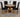 Oregon Round Oak Dining Table with 4 Washington Black Fabric Chairs