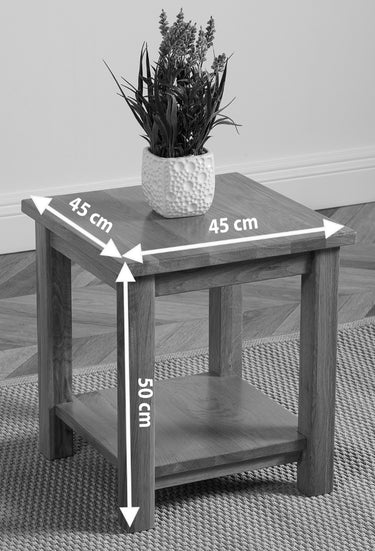 Oslo Solid Oak Lamp Table