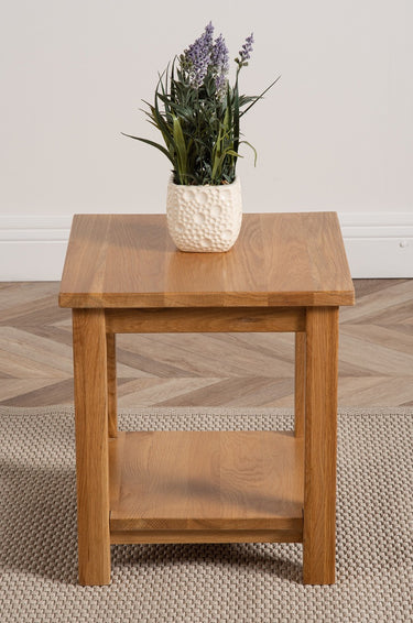 Oslo Solid Oak Lamp Table